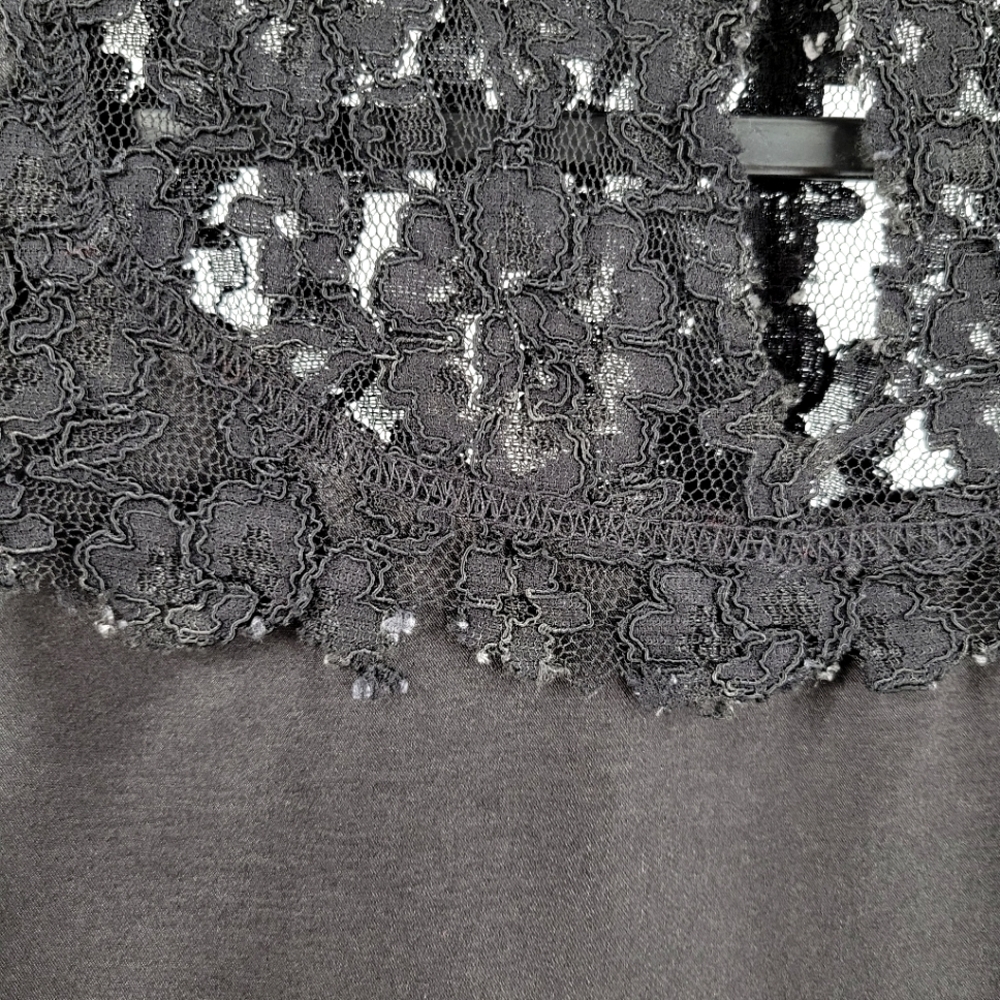RARE VINTAGE Y2K MORBID Gothic Lace Blouse Black - Picture 13 of 14